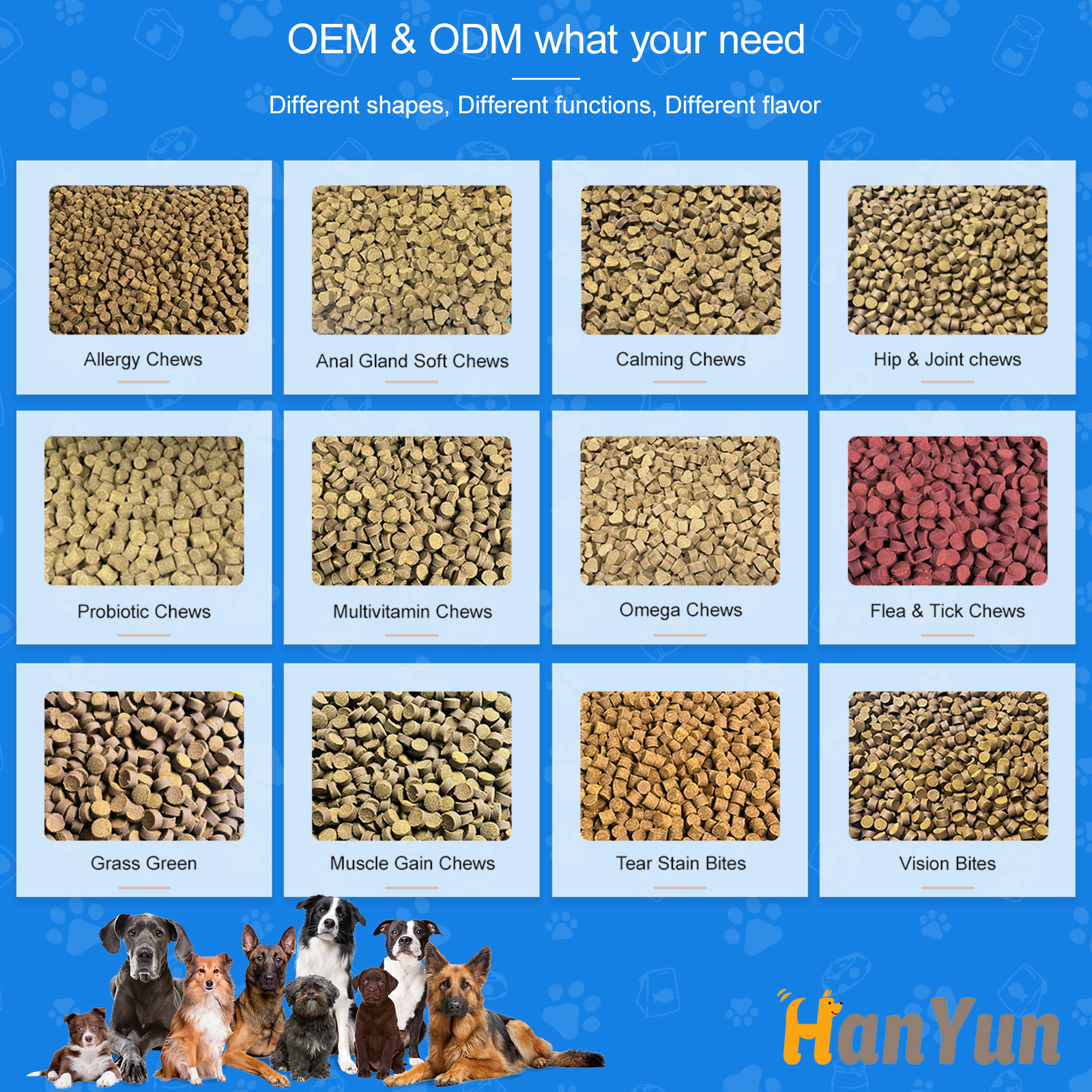 Oem Processing 120 Capsules of Relaxing Soft Chewable Lecithin Pet Nutrition Products
