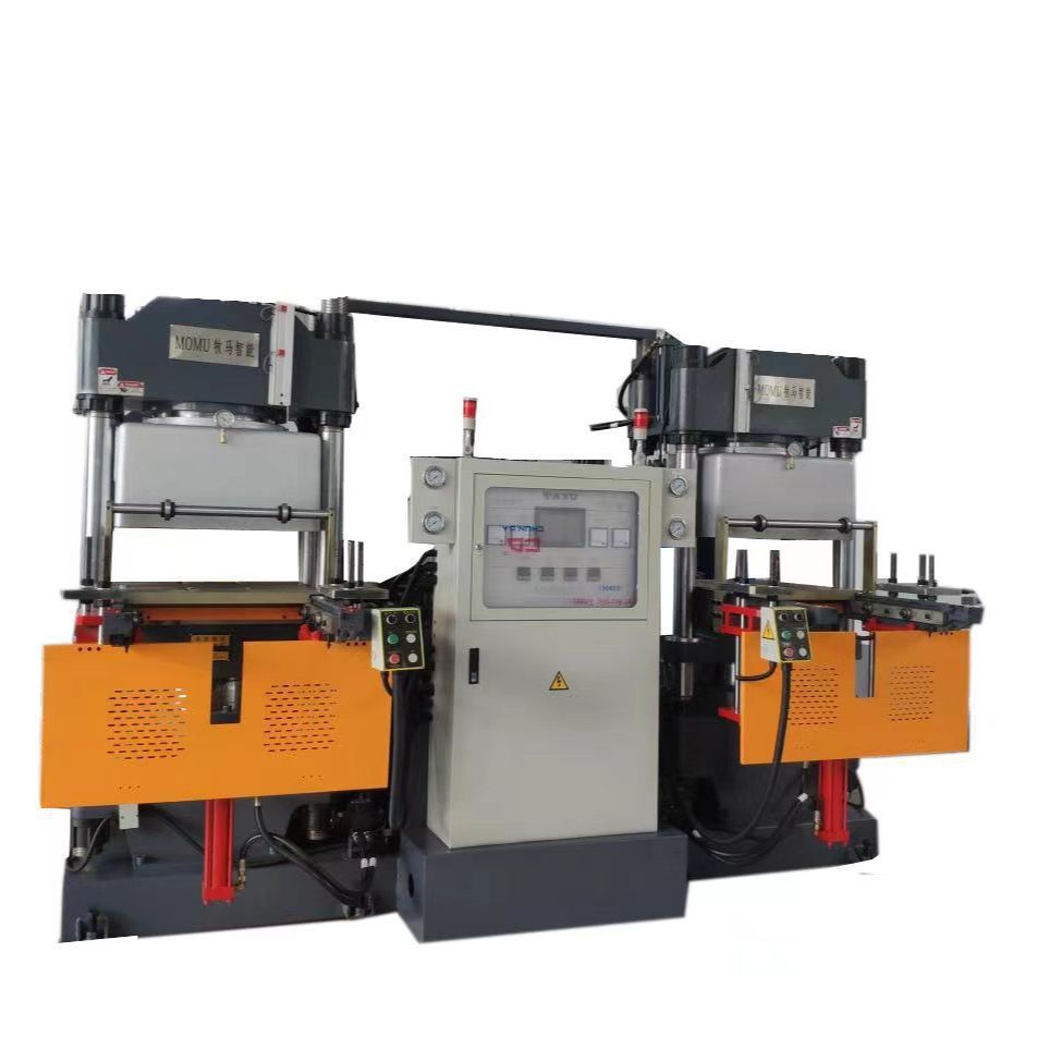 Rubber Press Flatbed Machinery Vulcanization Machine Servo Heat Press Ton Electric Hot Water-Cooled Double-Layer Hydraulic Press Vacuum
