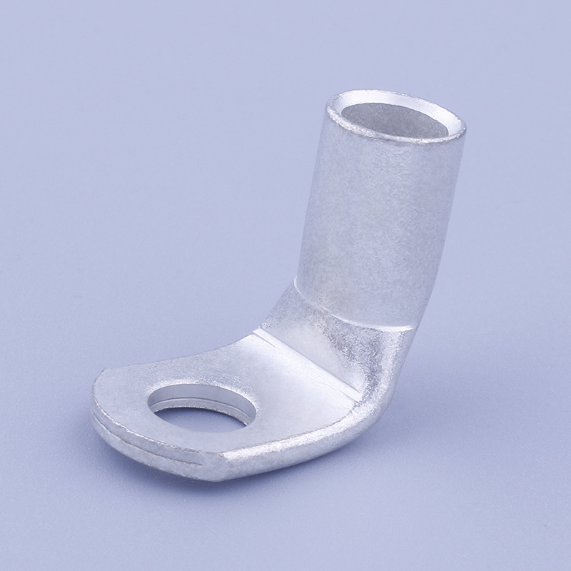 Thickened 90-Degree Copper Tube Terminal Right-Angle Copper Wiring Nose Bent Copper Wire Ear Copper Wiring Cold-Pressed Terminal