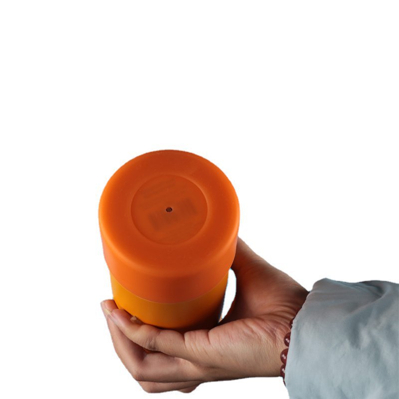 7.5/9cm cross-border cup set silicone base high/low heat insulation silicone set sports cup 12-32OZ pass