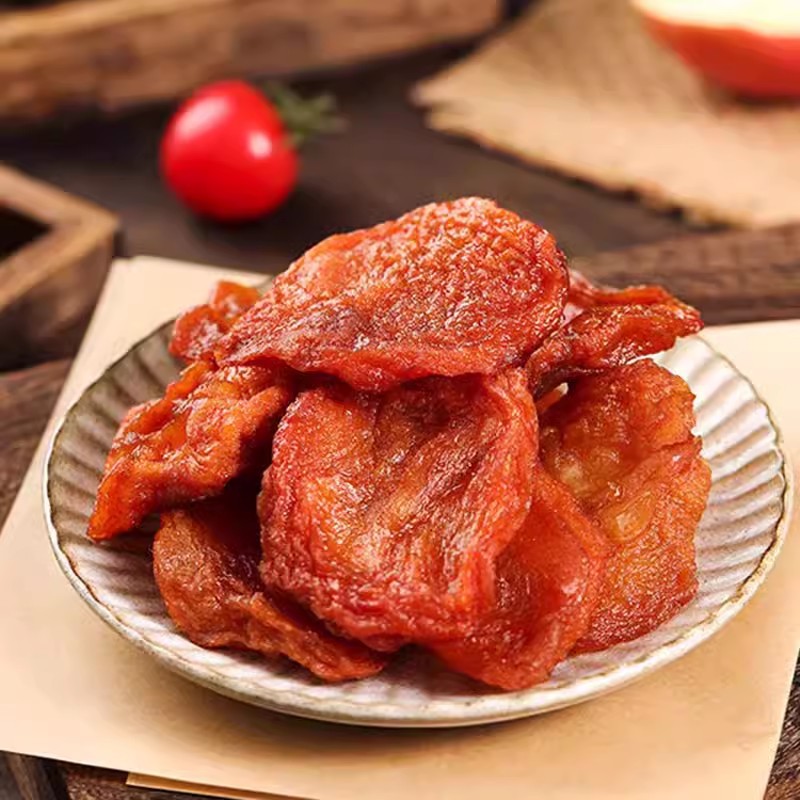 Wholesale Chewy Three-Steamed and Sun-Dried Apples in Bags, Including Aksu Rock Sugar Heart Apples