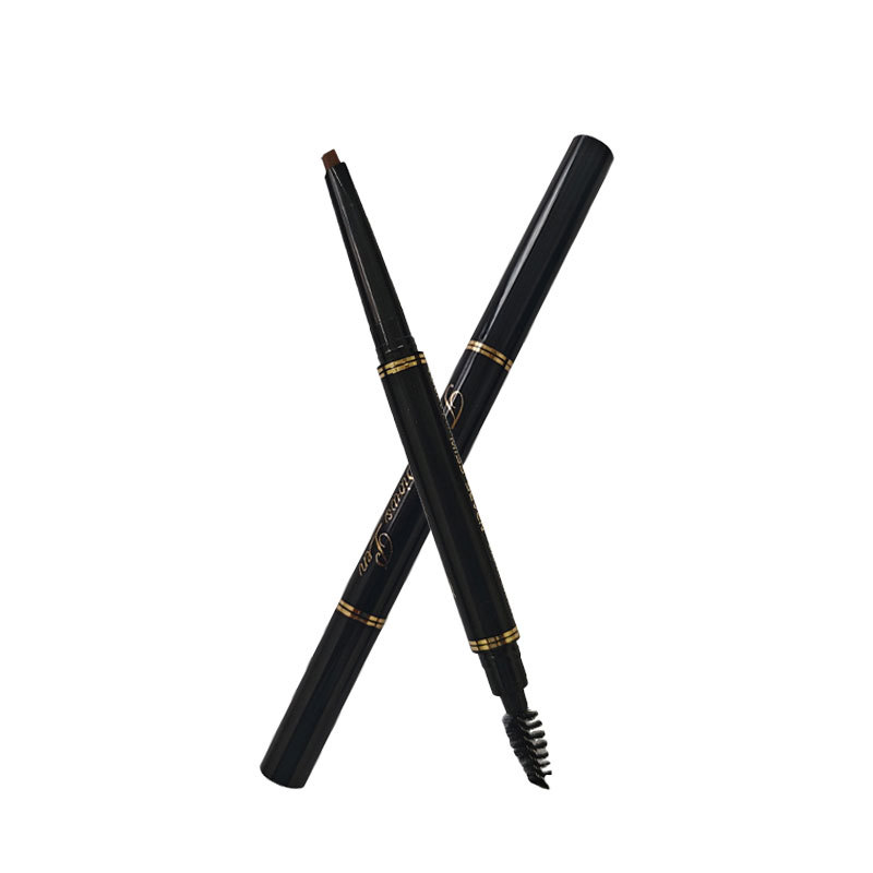 Factory durable and not easy to faint beginner's eyebrow brush cosmetic coloring three-dimensional double-headed automatic eyebrow pencil eyebrow powder