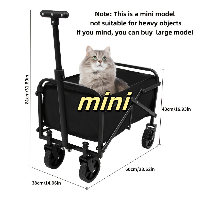 2025 New Cross-Border Dropshipping 1 Piece Foldable Carriage Pet Cart Beach Cart Cross-Border Dropshipping