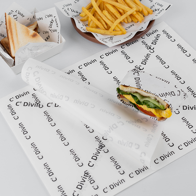 Grease-Proof Paper, Custom-Made Cake Mat Paper, Oil-Proof and Oil-Absorbing Paper, Oil-Absorbing Paper, Hamburger Bread Paper, Baking Tray, Food Oil Paper