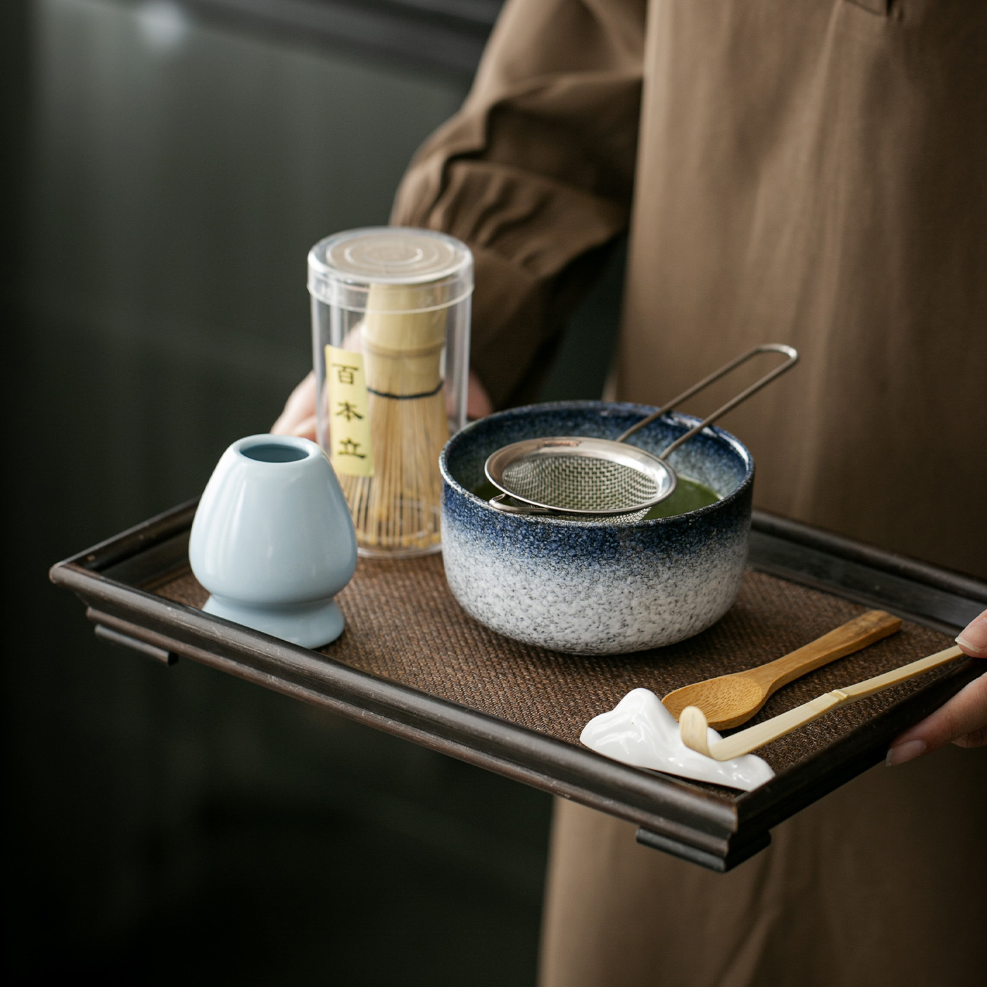 Cross-Border Ins-Style Japanese Matcha Bowl Song Dynasty Tea Tools Matcha Whisk Tea Set Wholesale