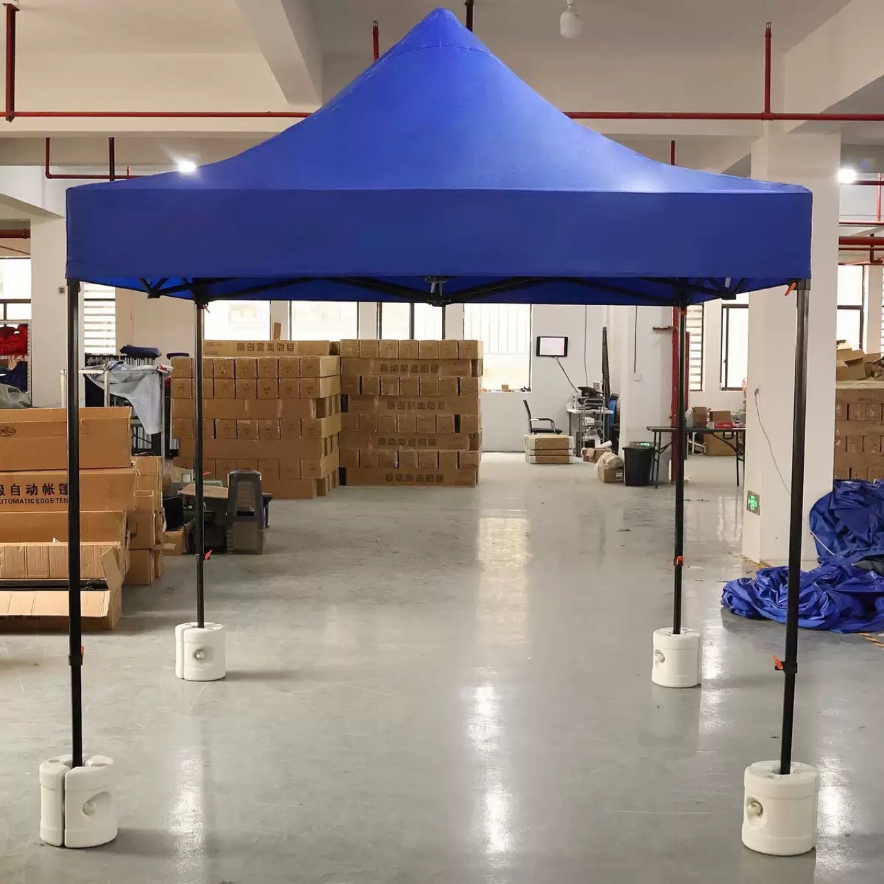 White Round Tent Water-Filled Base Fixed Water Bag Artifact Base Outdoor Camping Tent Fixed Plastic Base