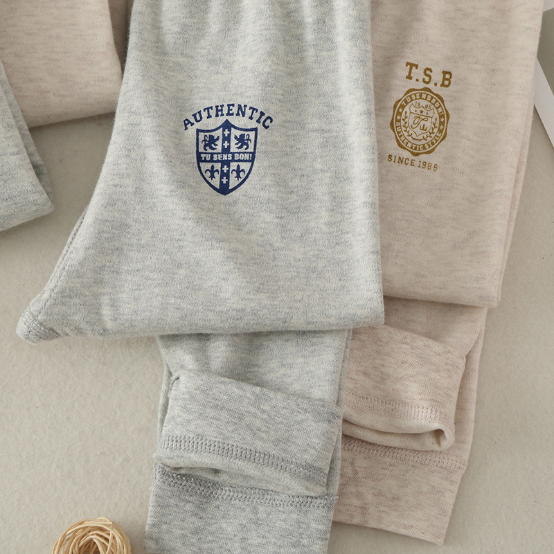 Baby's Pure Cotton Warm Clothes Set Autumn and Winter Boys' Autumn Clothes and Pants Thickened Children's Base Underwear Boys' Home Clothes