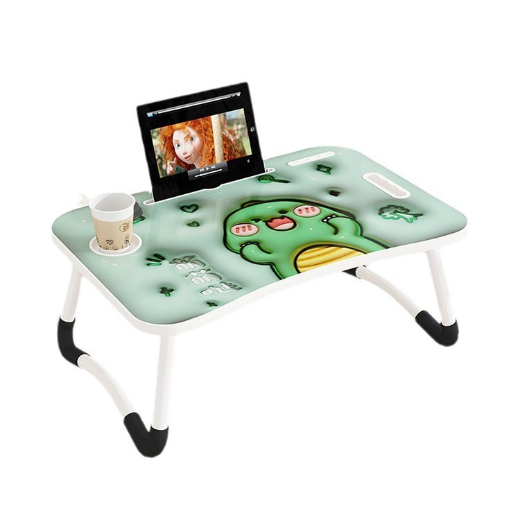 Cartoon Laptop Table Small Desk Bedroom Folding Table Student Dormitory Upper Bed Study Table Folding Table