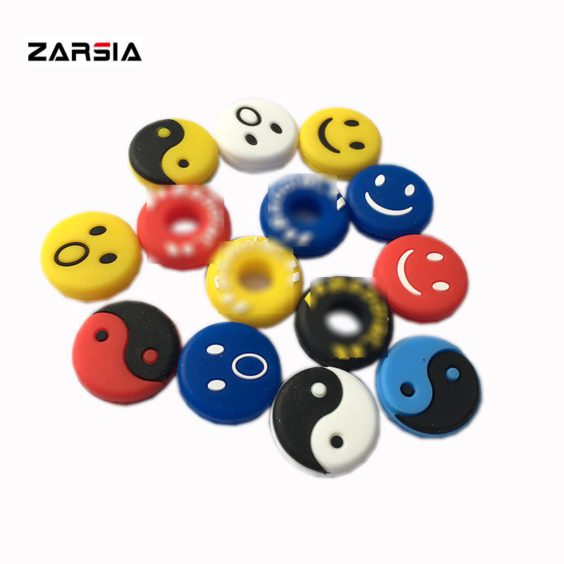 Кросс-браузерный силиконовый смешной теннисный ракетка амортизатор шокирующие выражения тайцзи теннисный ракетка амортизатор ударопрочный