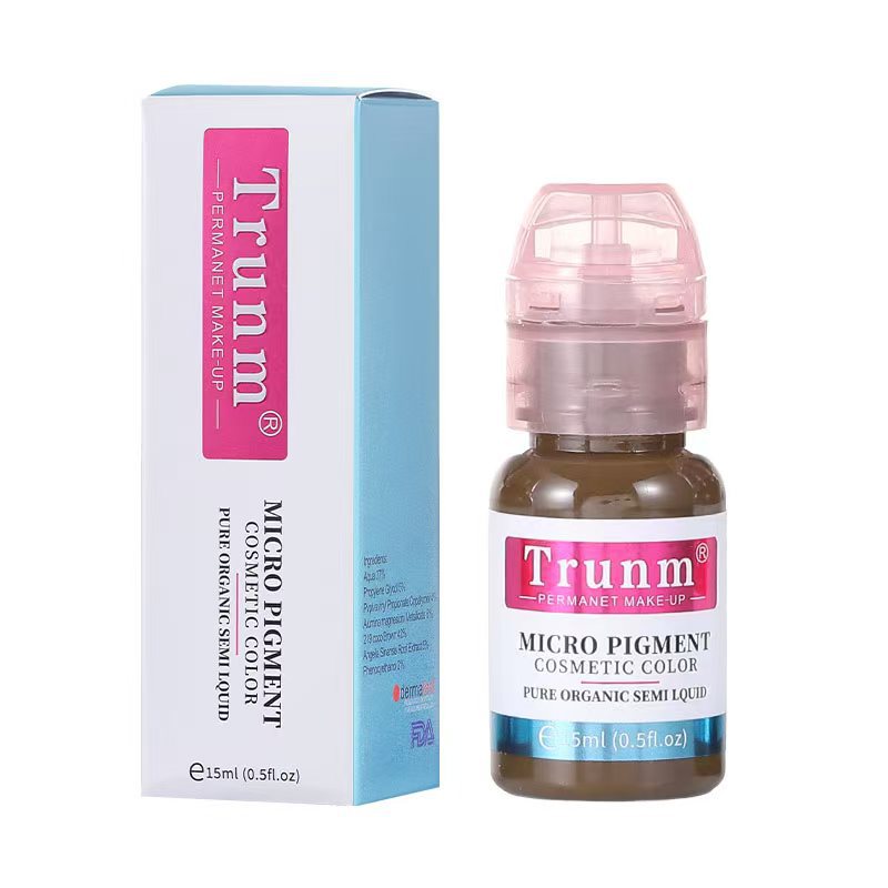 Cross-Border Trunm New German Semi-Permanent Tattoo Color Mist Eyebrow Liquid Eyeliner European Lip Tattoo Eyebrow Color Lotion Oem