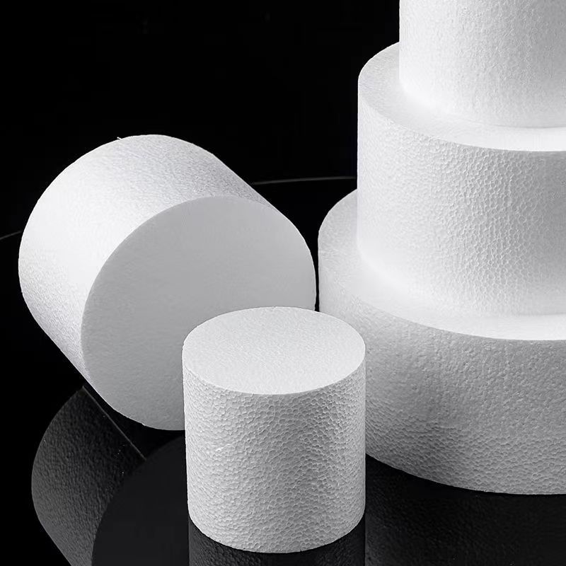 Round foam EPS foam board high density cylindrical solid styrofoam cake foam model hard disc mold-free