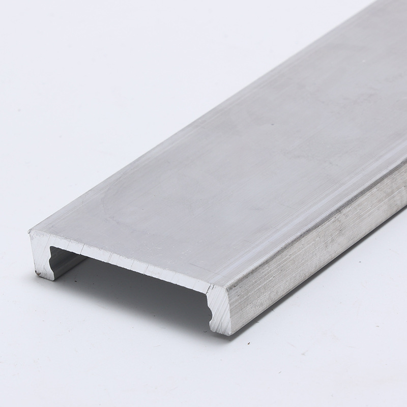 Seven Series Guide Rail Aluminum 7075 Aluminum Alloy U-Shaped Groove Guide Rail Slide C-Shaped Steel Industrial Edge Slot Profile