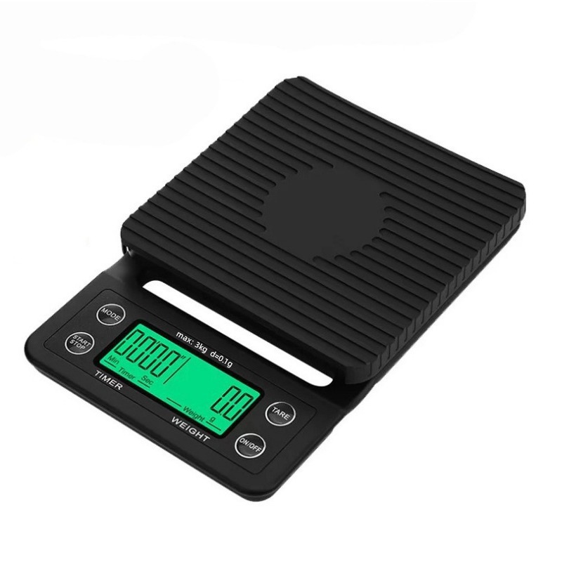 Factory wholesale hand-made coffee weighing chronograph commercial kitchen electronic scale bar small food baking gram scale