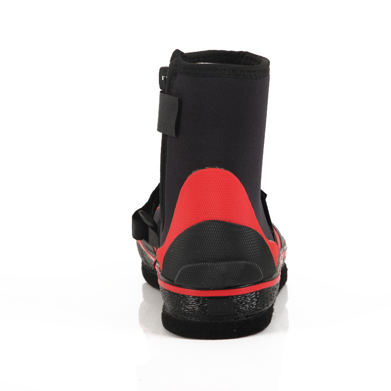 Factory wholesale fishing shoes series black and red color outdoor fishing work shoes outdoor anti-mosquito night fishing custom