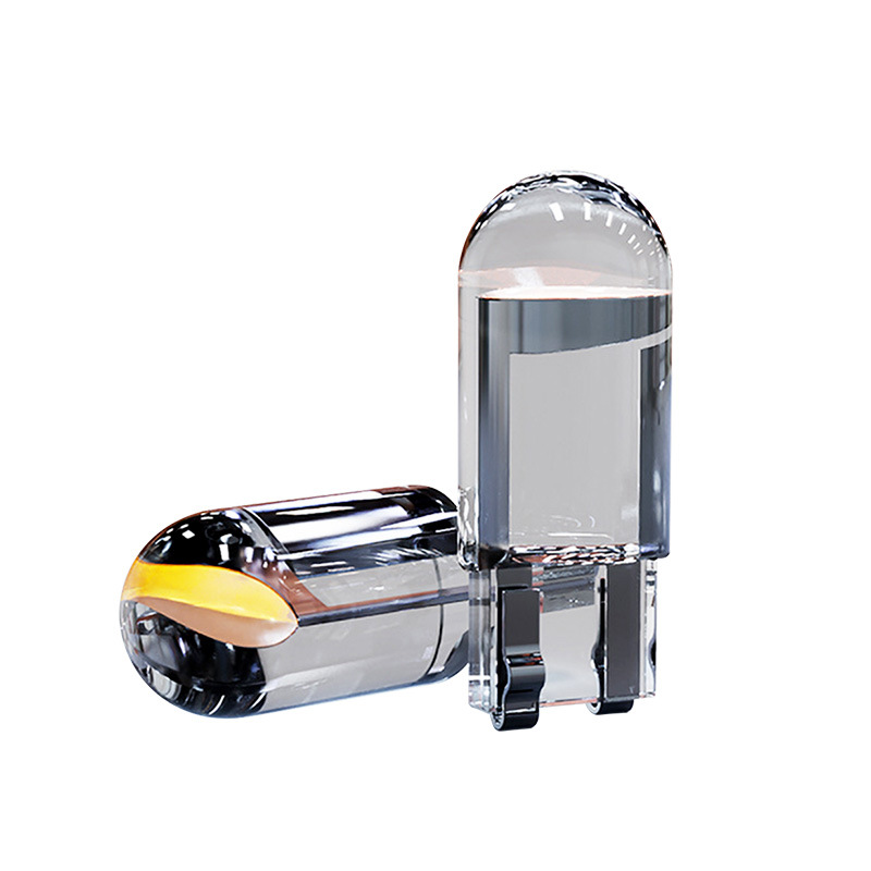 Индикатор ширины автомобиля T10 прозрачный кристалл интегрированный малый автомобильный светодиодный свет для чтения COB яркий W5W свет для номерного знака