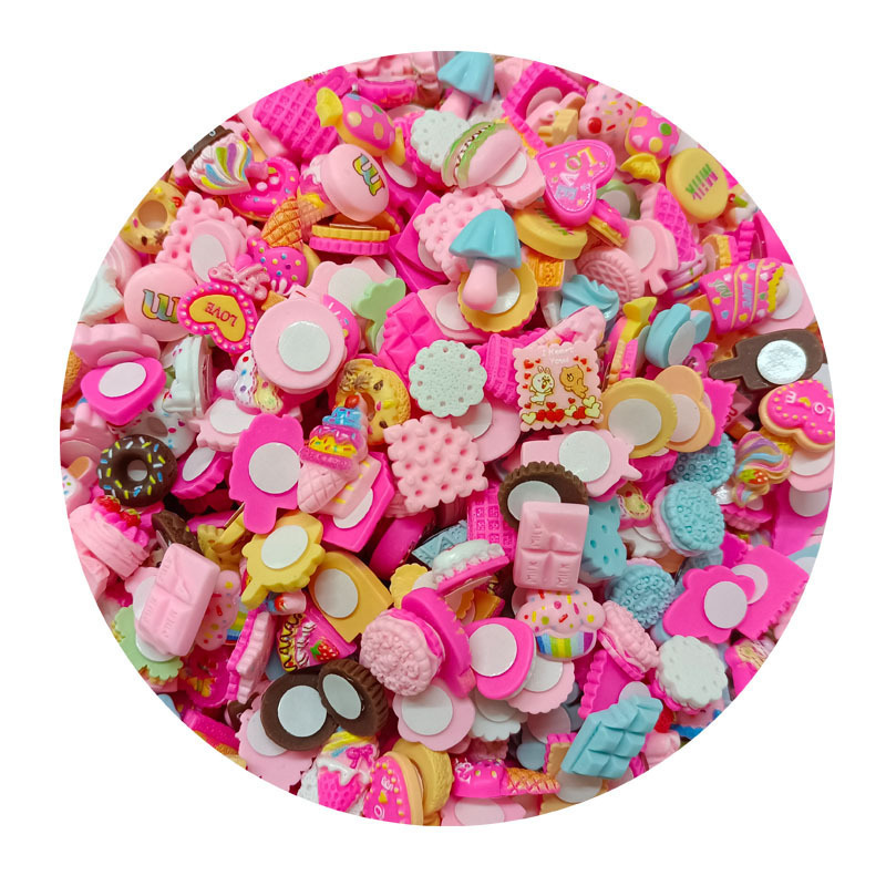 Semi-three-dimensional water cup sticker resin accessories cartoon mixed diy mobile phone case cute traceless glue thermos cup refrigerator sticker