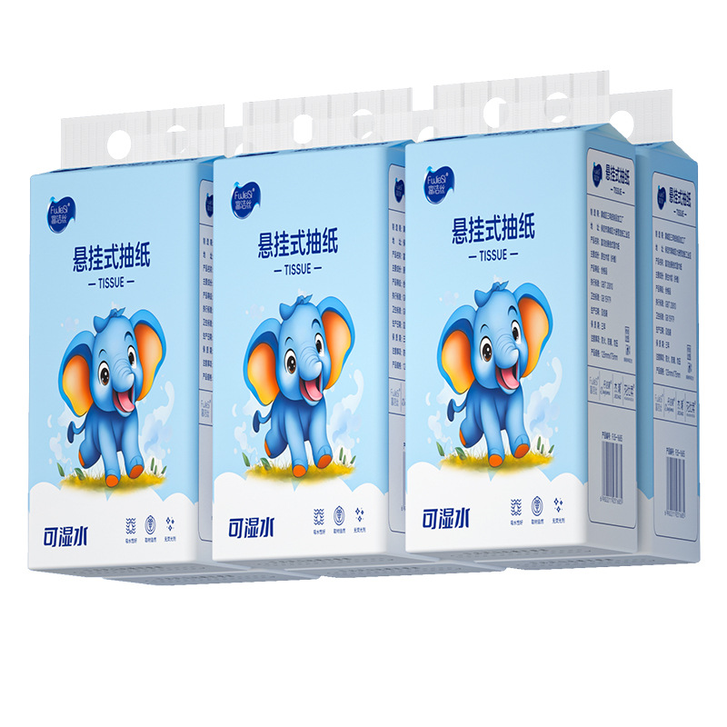 Hanging Tissue Paper 10 Packs of Paper Towels Napkins Household Affordable Full Box Wholesale