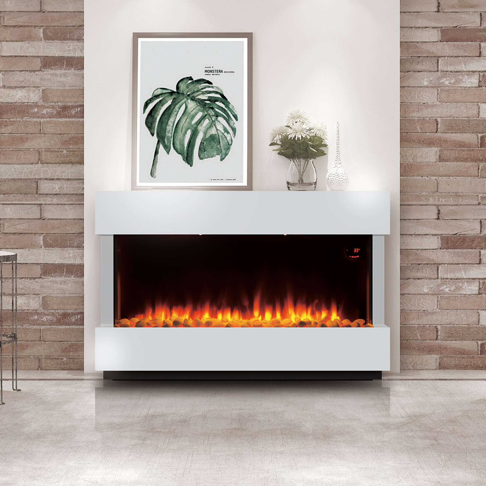 Симуляция пламени электрический камин быстрый обогрев энергосберегающий обогреватель