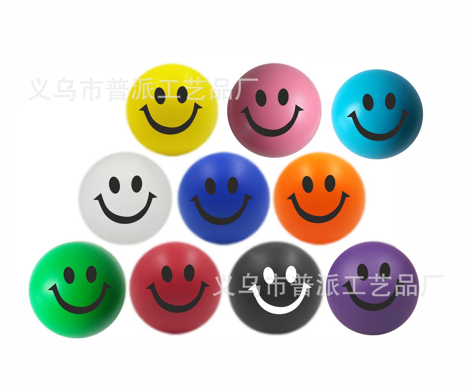 A large number of in stock 6.3 smiling face ball rehabilitation training ball, haha laughing ball, muscle training ball grip ball