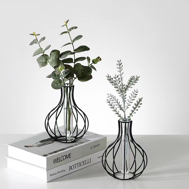 ins creative Nordic simple living room flower arrangement decoration desktop hydroponic Ware decoration home Glass small vase