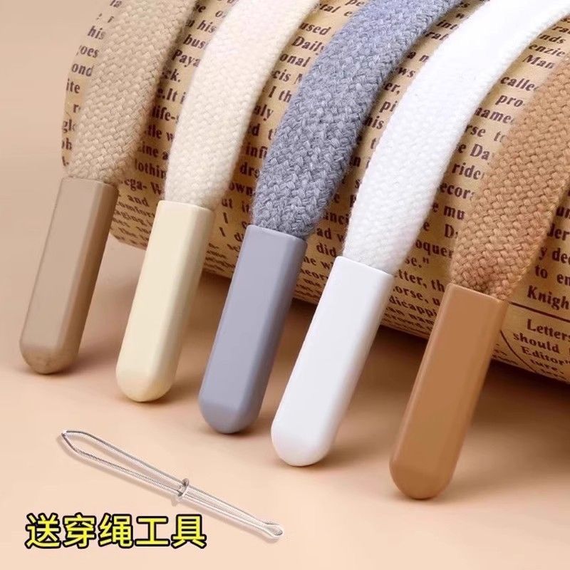 Thick Flat Pants with Drawstring Sweatshirt, Hat, Drawstring Pants, Waistband, Rope, Lace-Up Sweatpants, Sports Rope