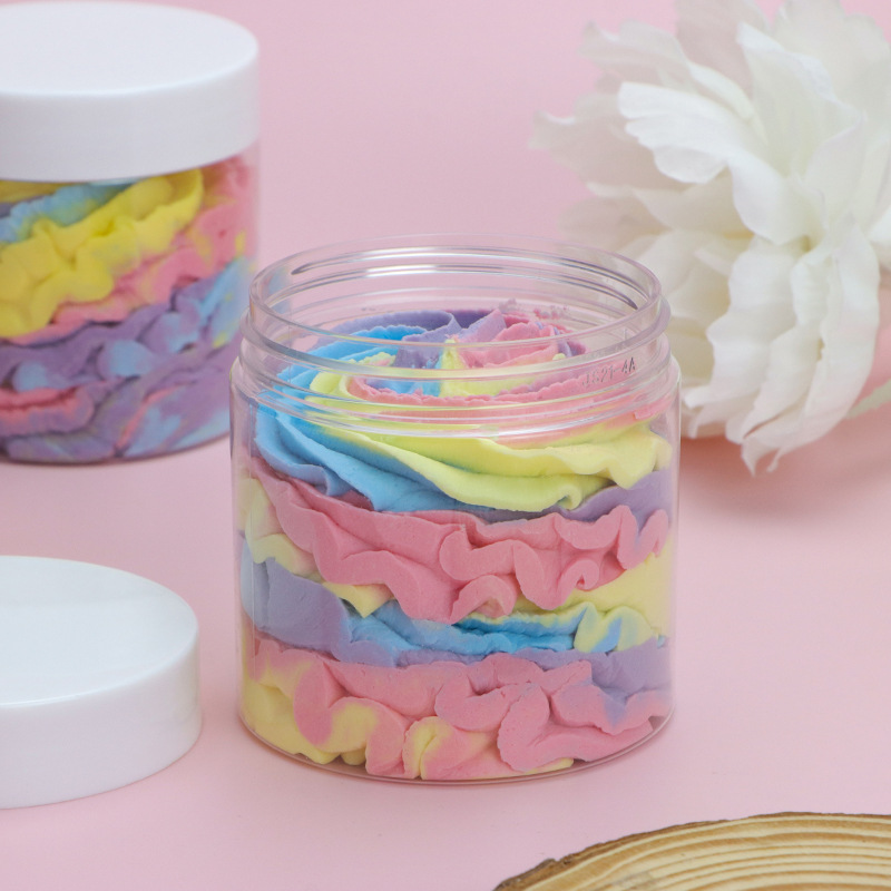 Cross-border Amazon Body Scrub Four-color Cream Soap Essential Oil Exfoliating Ice Cream Scrub Four-color Lahua Soap