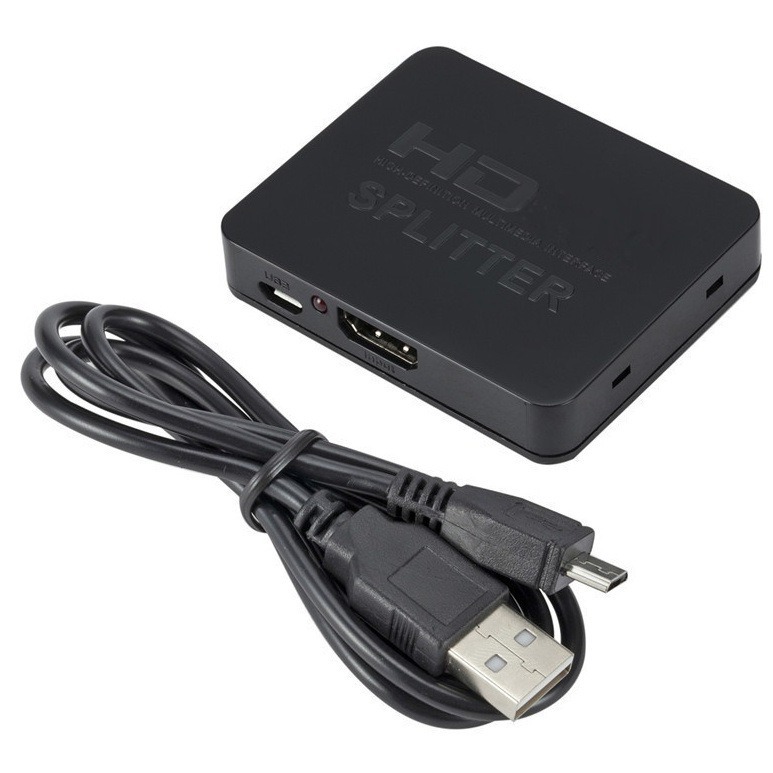 HDMI Splitter 4K One Input Two Output Monitor Dual Screen Simultaneous Display Laptop HDMI Splitter 4K