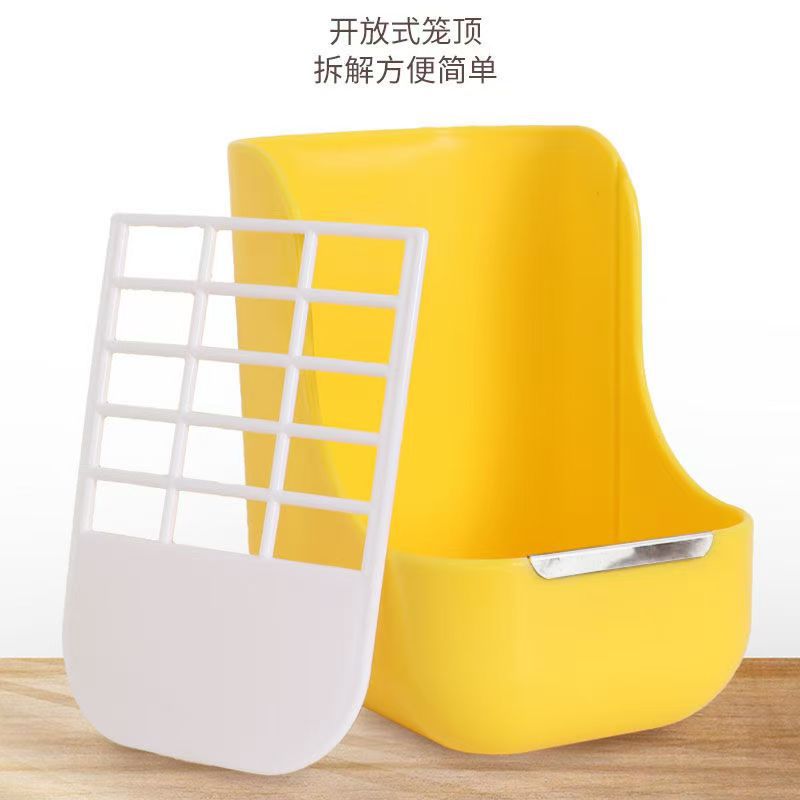 Rabbit Food Bowl Trough Fixed Anti-Picking Feeder Food Box Grass Rack Two-In-One Grass Feeder Anti-Turning and Anti-Wave Consumables