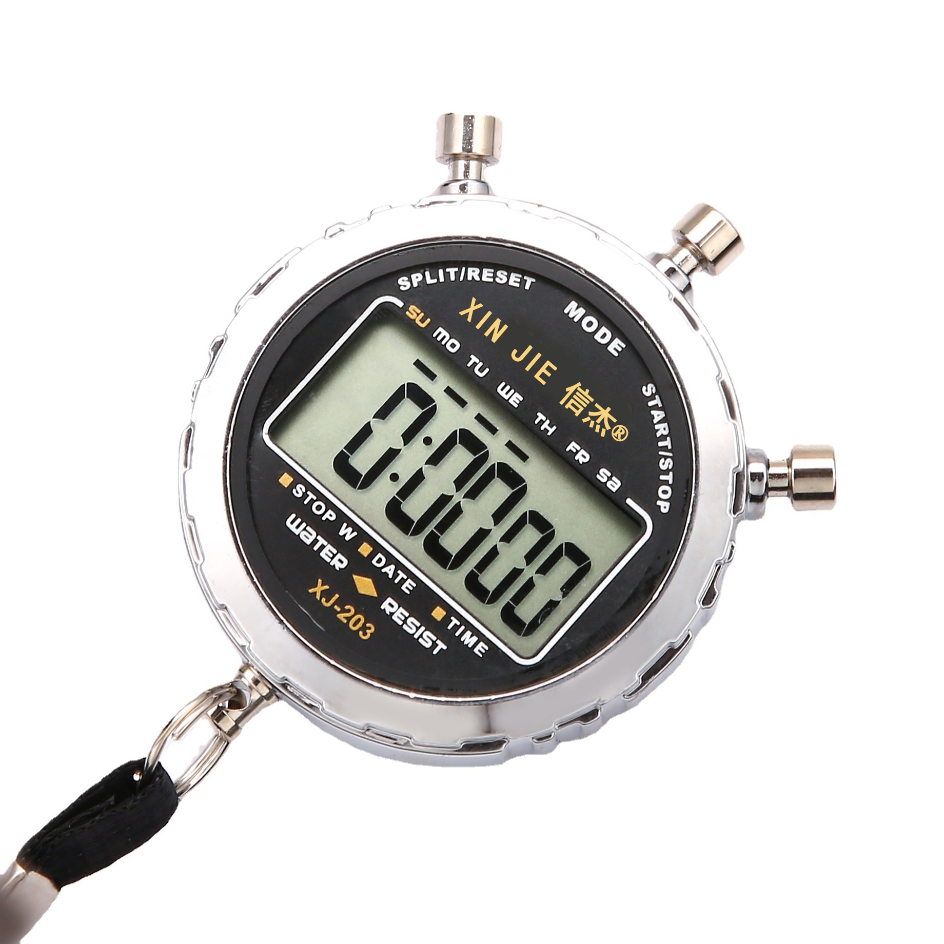 Life waterproof large screen metal electronic stopwatch timer fitness track and field sports running competition referee running watch