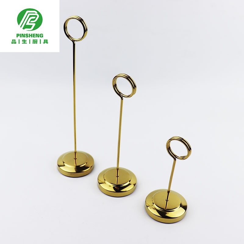 Stainless Steel Plate Rack Plate Holder Hotel Restaurant Wedding Table Number Plate Table Card Seat Card Holder Plate Holder