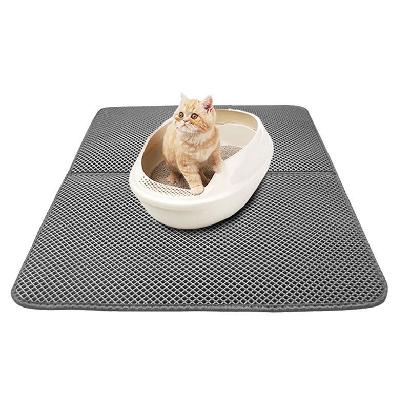 Double Layer Cat Litter Mat Pet Products Waterproof Anti-slip Cat Mat Cat Foot Mat Eco-friendly EVA Pet Cat Dog Mat