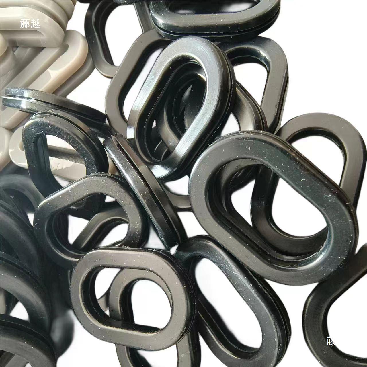 Long Waist Type Protective Coil, Oval Protective Sleeve, Square Sealing Ring, Silicone Fluorine Rubber Opening 20