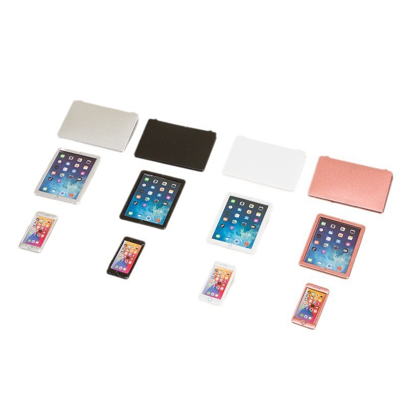 Мини компьютер 1:12 для кукольного домика мобильный телефон планшет миниатюрные аксессуары