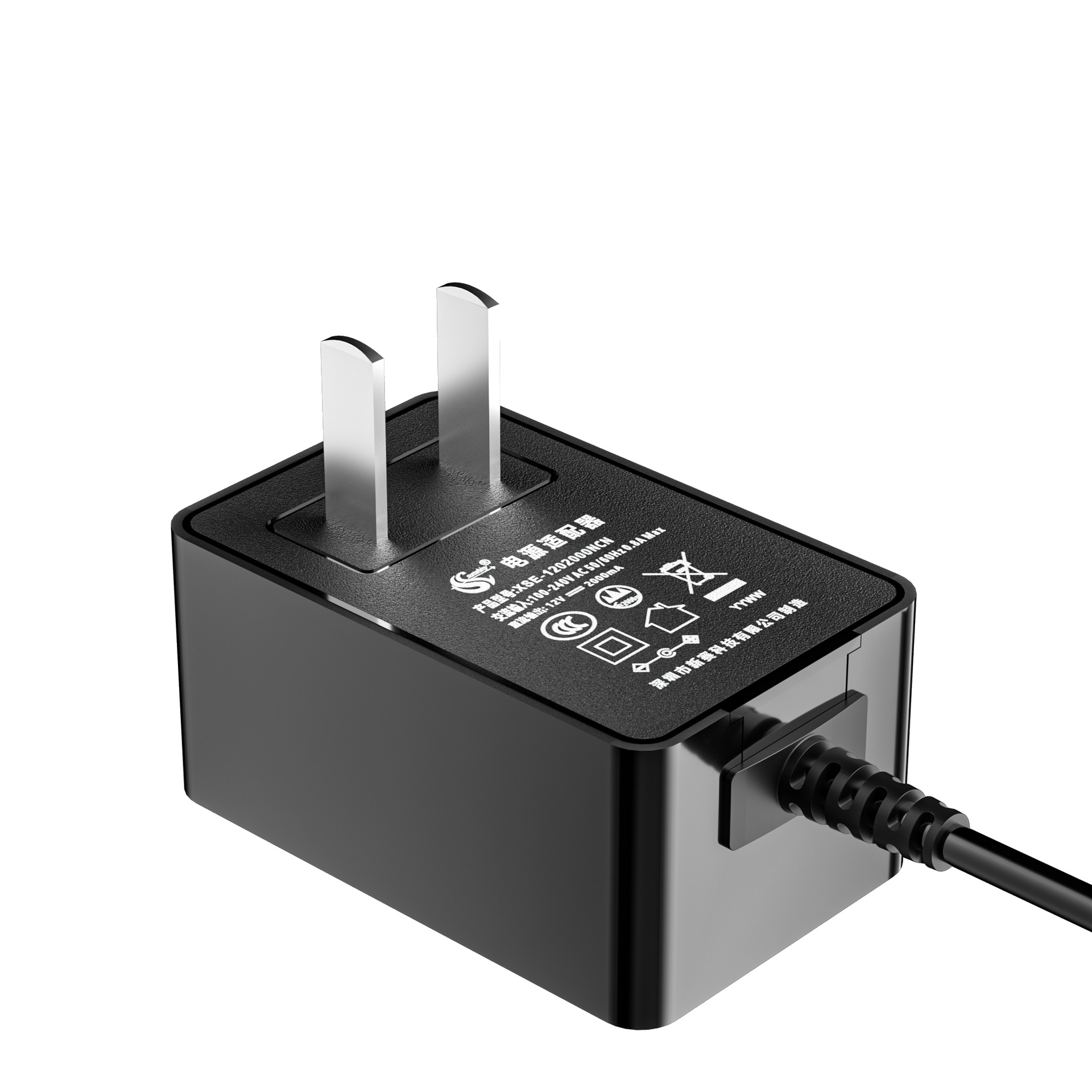 12V2A Power Adapter Us Standard Ul Certified 24W Wall Plug 3C Certified Chinese Standard Gallium Nitride Power Adapter