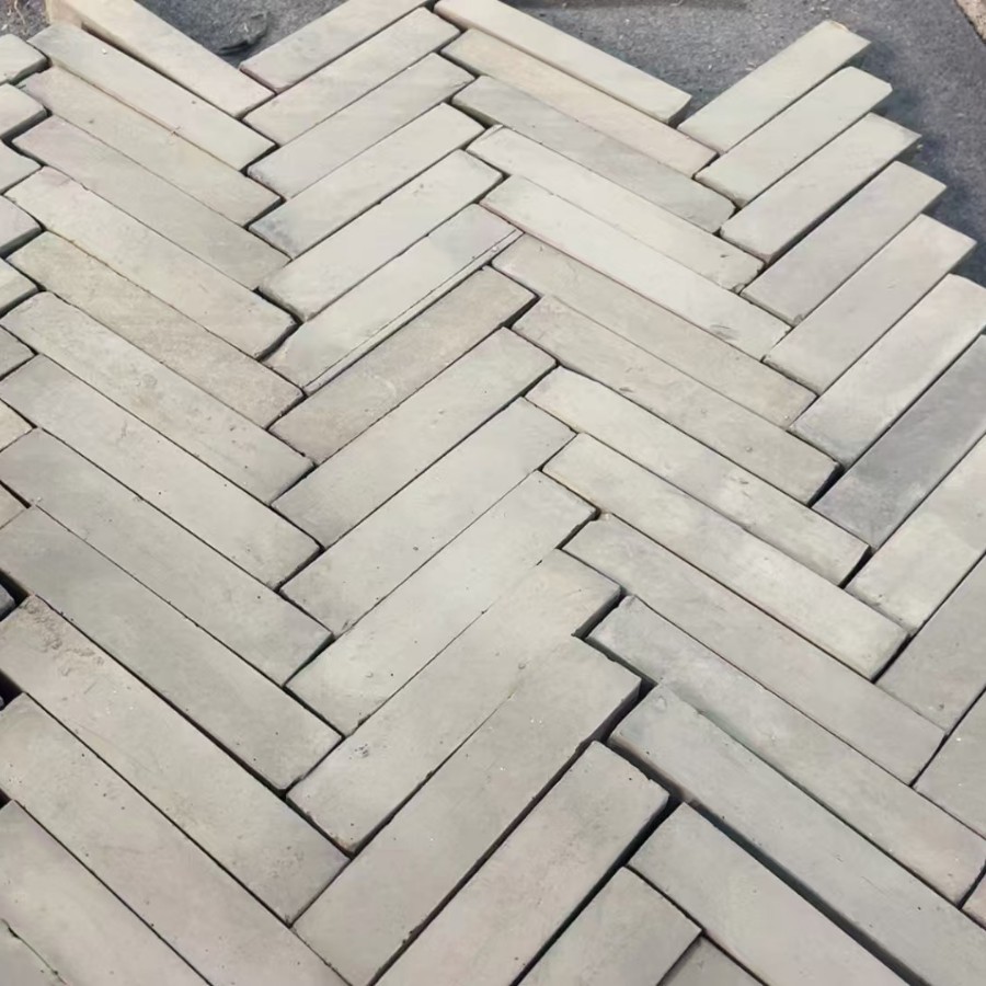 Ancient Building Paving Bricks, Square Small Bricks, Antique Paving Bricks, Pavement and Sidewalk Paving, Permeable Blue Brick Strips