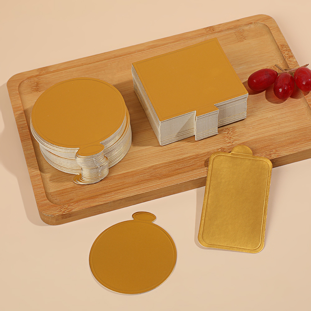 Основание для муссового торта, круглая и квадратная форма, золотая разделительная подложка, толстая подложка для десертов