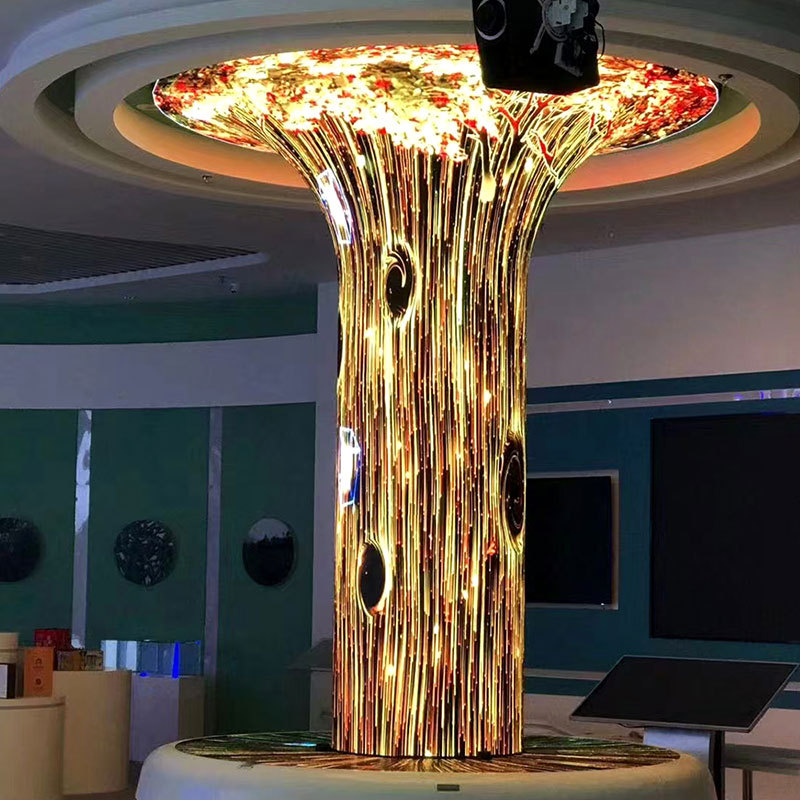 led special-shaped screen flexible screen soft module high-definition curved screen led display full-color special-shaped display circular screen