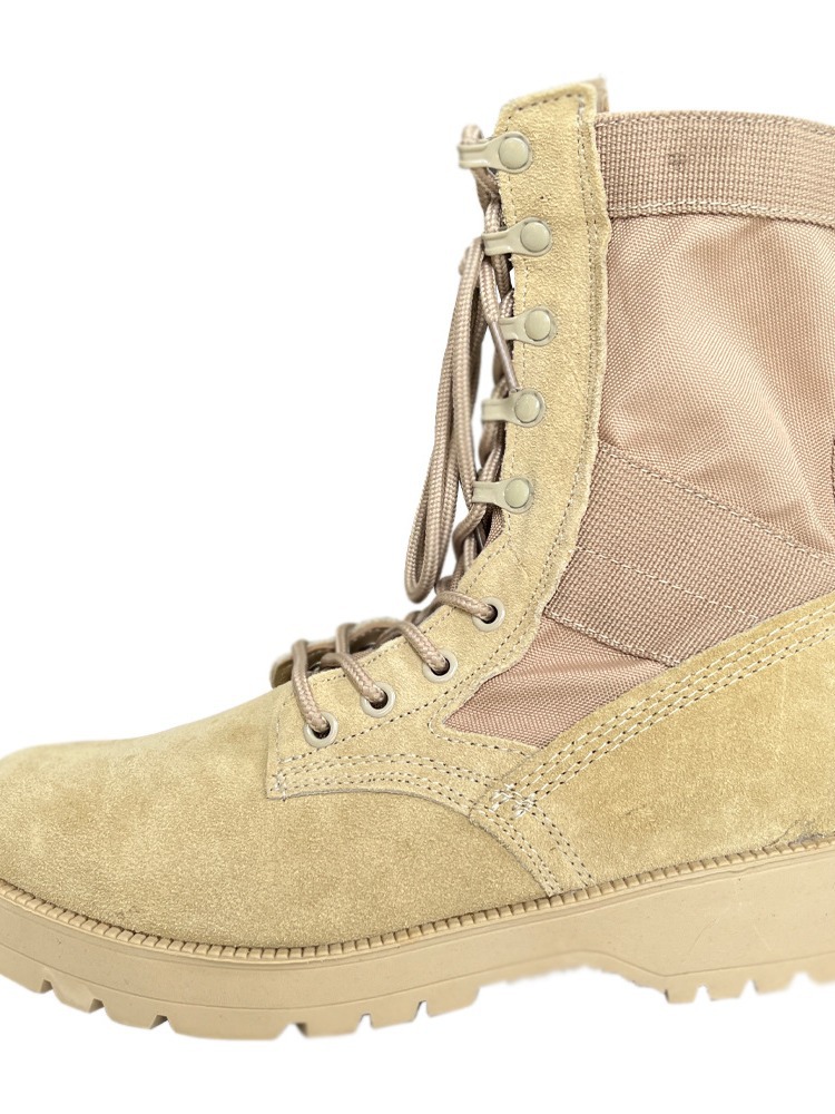 Wholesale Outdoor Large Size Tactical Boots Sports Training Combat Military Boots Desert Tooling Boots Men's Khaki Tactical Boots