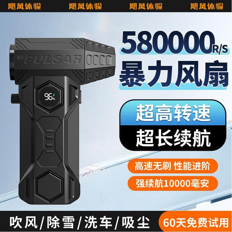 Новый мини вентилятор с турбо режимом, 580000 об/мин, ручной, для кемпинга