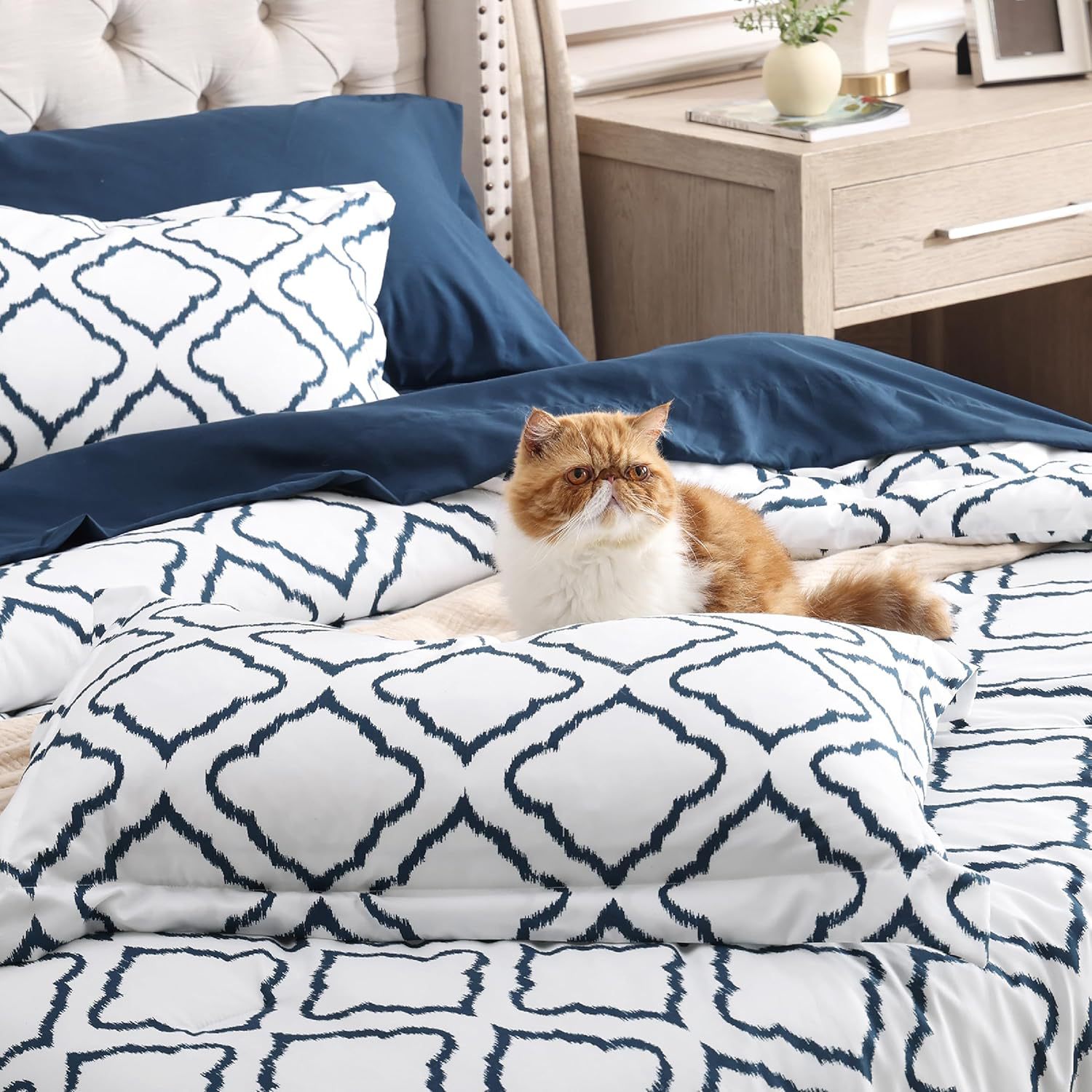 Bedding Seven-Piece Set, Quilt Cover, Pillowcase, Seven-Piece Set for All Seasons, with Quilt, Bed Bed Sheets, Fitted Bed Sheets, Cushion Cover, Pillowcase