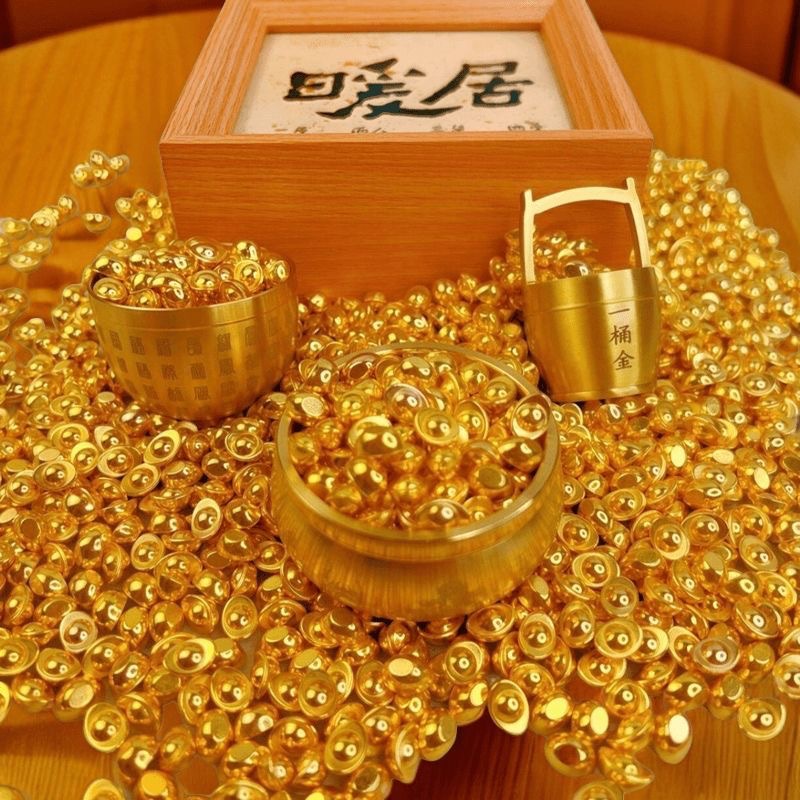 Gold ingot bar manufacturers wholesale simulation sand gold small gold ingot gold brick decorations creative toy accessories accessories