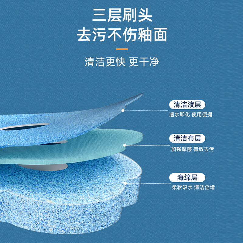 Disposable Toilet Brush Dissolving Replacement Head Toilet Cleaning Brush Set Without Dead Corners Decontamination Household Disposable Toilet Brush