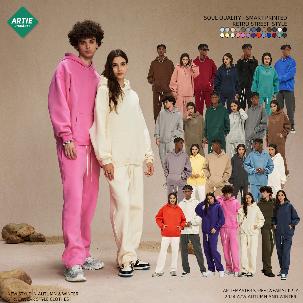 Heavy Weight 180G-385G Fabric Retro Washed T-Shirt Custom Printed T-Shirt Loose Trendy Brand Short-Sleeved Custom Factory