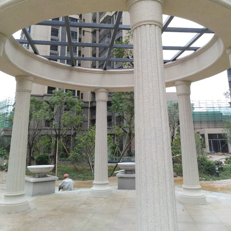 Foshan Exterior Wall European Decoration Grc Roman Column Column Edge Decorative Cement Components Exterior Wall Column Shape