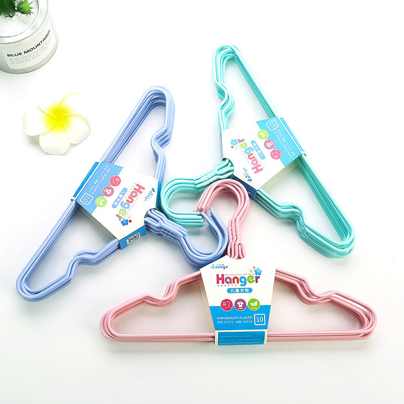 Factory Direct Sales Plastic Dipped Clothes Hangers, Nordic Color Children's Clothes Hangers, Adult Clothes Hangers, Wet and Dry Clothes Hangers