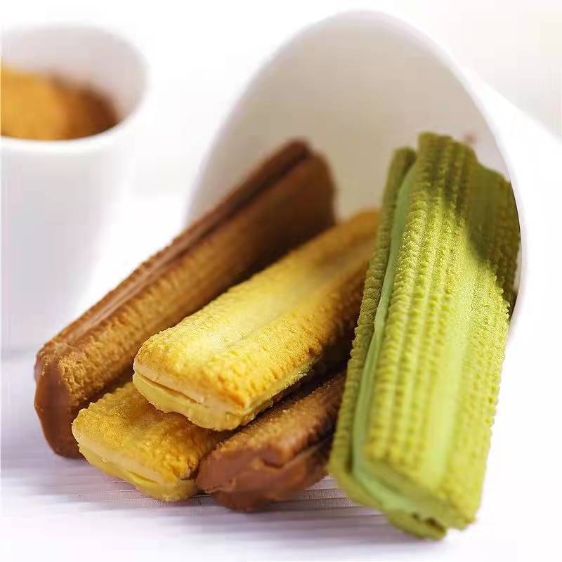 Fariz Cookies 58G/Box Matcha Flavor Office Snacks Afternoon Tea Snacks Internet Celebrity Snacks