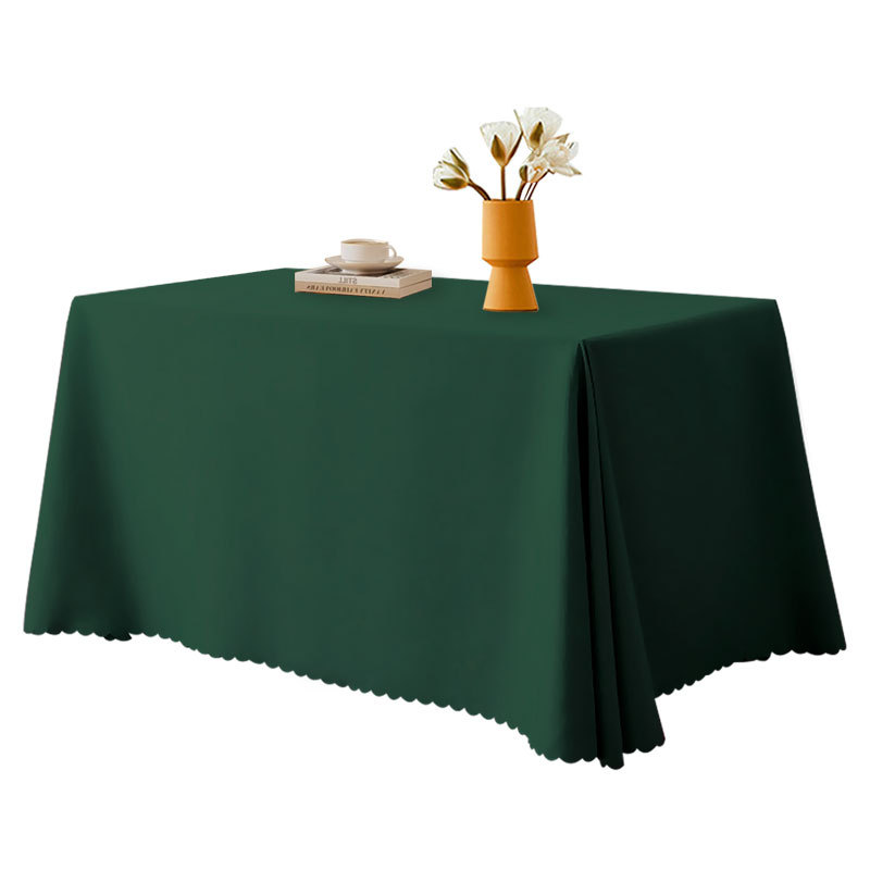 Conference Exhibition Hotel Tablecloth Light Waterproof Solid Color Plain Dessert Tablecloth Rectangular Floor Promotion Event Advertising Tablecloth