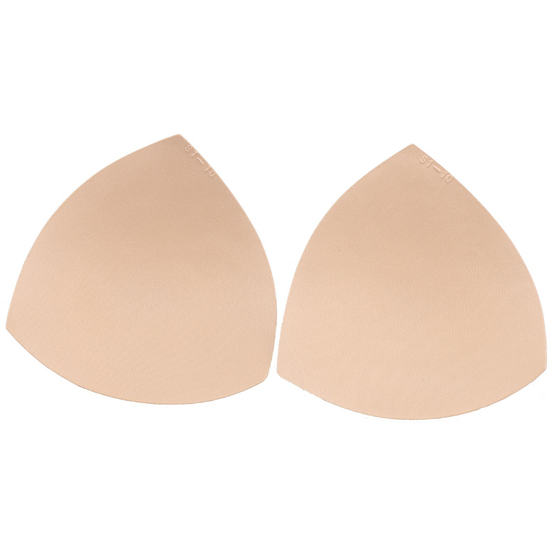 Factory Direct Sales Popular Triangle Women's Sponge Bra Pads Thin Seamless Breathable Swimsuit Bra Pad Inserts Wholesale