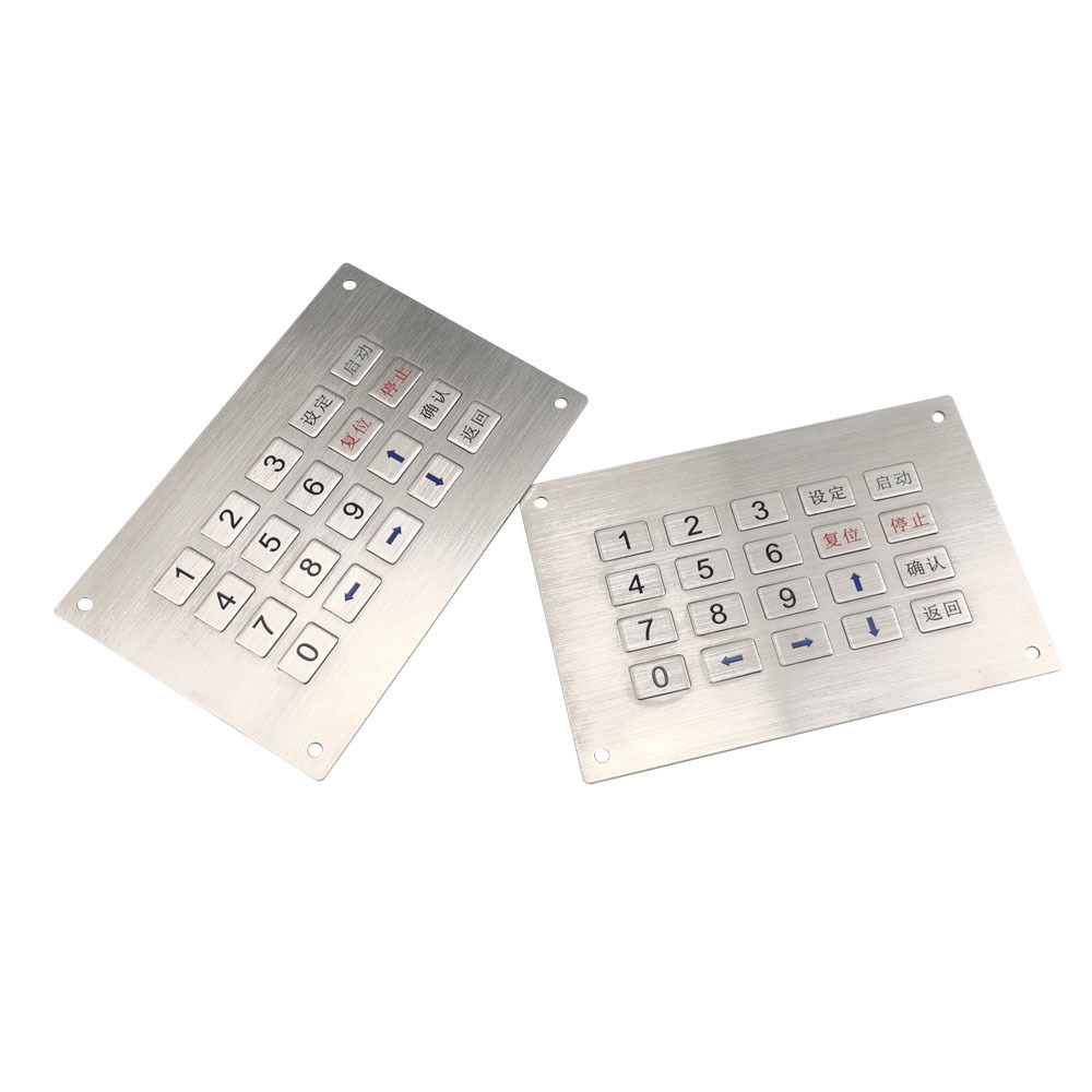 Coal Mining Equipment Metal Keyboard Industrial Metal Keyboard 20-Key Numeric Keypad Industrial Keyboard Durable External