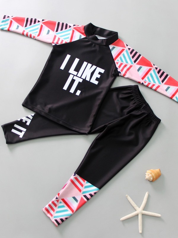 Children's Swimsuit Boys and Girls Long-Sleeved Split Suit Quick-Drying Sun Protection Snorkeling Suit Surfing Suit Small, Medium and Large Kidsren's Swimsuit